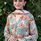 3 Pieces - Regalia Unstitched Ferozi Printed Linen Ladies Suit