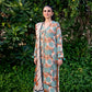 3 Pieces - Regalia Unstitched Ferozi Printed Linen Ladies Suit