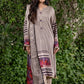 3 Pieces - Regalia Unstitched Grey Printed Linen Ladies Suit