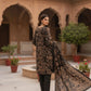 3 Pieces - Marooj Unstitched Black BanaDora Linen Suit