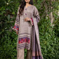 3 Pieces - Regalia Unstitched Grey Printed Linen Ladies Suit