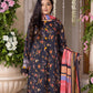 3 Pieces - Regalia Unstitched Black Printed Linen Ladies Suit