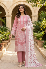 3 Pieces - Sohni Dharti Unstitched T Pink Colour Premium Print Lawn Suit  Rs.2,850.00 PKR