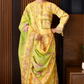3 Pieces - NAQSH Unstitched Lemon Ladies Lawn Suit