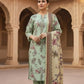 3 Pieces - Marooj Unstitched Sea Green BanaDora Linen Suit