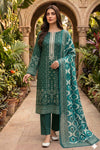 3 Pieces - Sohni Dharti Unstitched Green Colour Premium Print Lawn Suit