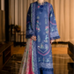 3 Pieces - NAQSH Unstitched Blue Ladies Lawn Suit