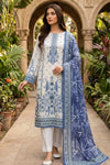 3 Pieces - Sohni Dharti Unstitched Off-White Colour Premium Print Lawn Suit