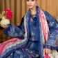 3 Pieces - NAQSH Unstitched Blue Ladies Lawn Suit