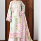 3 Pieces - NAQSH Unstitched OFF-White  Ladies Lawn Suit