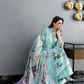 3 Pieces - NAQSH Unstitched Sea Green Ladies Lawn Suit