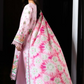 3 Pieces - NAQSH Unstitched Baby Pink Ladies Lawn Suit