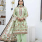 3 Piece - Marooj Unstitched Pista BanaDora Linen Suit