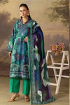 3 Pieces - Rangreza Unstitched Green Lawn Suit