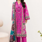 3 Pieces - Yakeen By Asifa Unstitched  Pink Ladies Lawn Suit