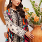 3 Pieces - Yakeen By Asifa Unstitched  Cream Ladies Lawn Suit