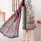 3 Pieces - Yakeen By Asifa Unstitched  Cream Ladies Lawn Suit