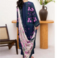 3 Pieces - Yakeen By Asifa Unstitched  Blue Ladies Lawn Suit