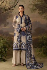3 Pieces - Rangreza Unstitched Skin Lawn Suit