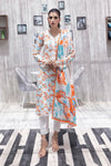 3 Pieces - Regalia Unstitched Off White Jscquard Cambric Suit