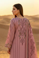 3 Pieces - Janan Unstitched Baby Pink Printed Lawn Suit