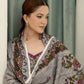 3 Pieces - Marooj Unstitched Grey BanaDora Linen Suit