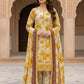 3 Pieces - Marooj Unstitched Yellow BanaDora Linen Suit