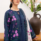 3 Pieces - Yakeen By Asifa Unstitched  Blue Ladies Lawn Suit