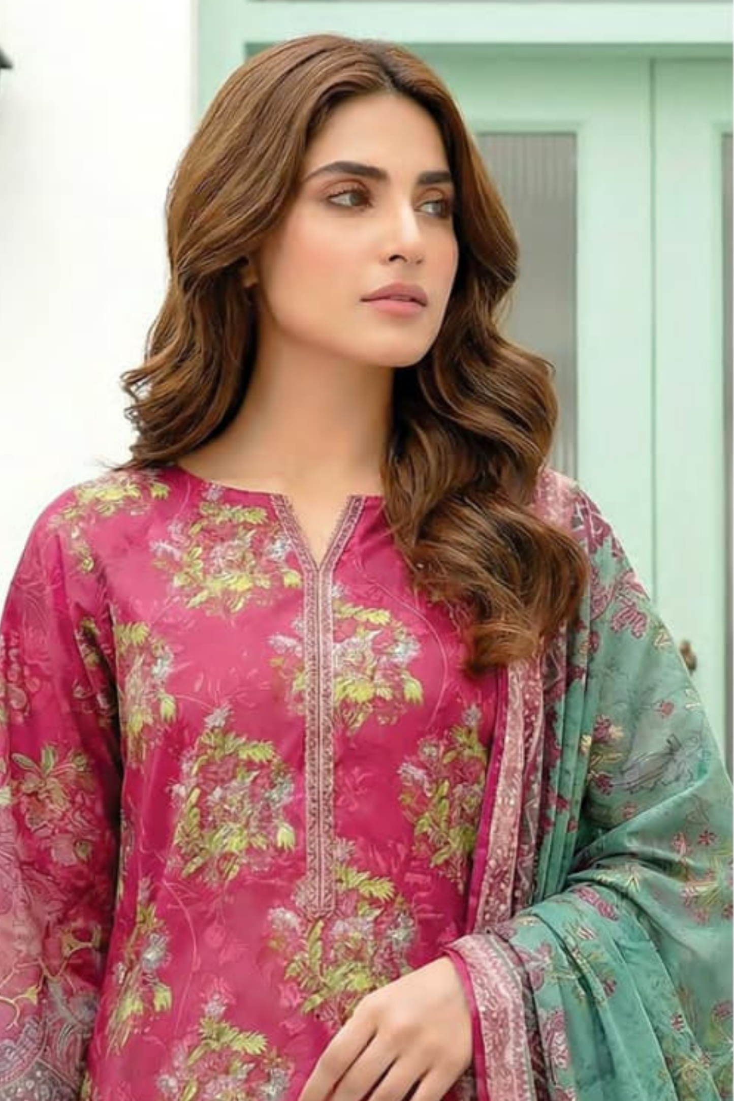 3 Pieces - Lakhany  Unstitched Pink Lawn Suit