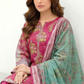 3 Pieces - Lakhany  Unstitched Pink Lawn Suit