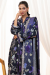 3 Pieces - Regalia Unstitched Blue Doriya Linen Suit