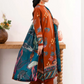3 Pieces - Yakeen By Asifa Unstitched  Orange Ladies Lawn Suit