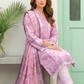 3 Pieces - Lakhany  Unstitched Baby Pink Lawn Suit