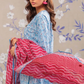 3 Pieces - Orient Unstitched Sky Blue Ladies Lawn Suit