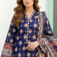 3 Pieces - Lakhany  Unstitched Navy Blue Lawn Suit