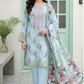 3 Pieces - Lakhany  Unstitched Sky Blue Lawn Suit