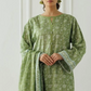 3 Pieces - Orient Unstitched  Sea Green Ladies Lawn Suit