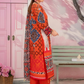 3 Piece - Fabiha By Feroza Unstitched  Orange Lawn Suit