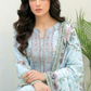 3 Pieces - Lakhany  Unstitched Sky Blue Lawn Suit