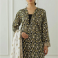 3 Pieces - Orient Unstitched  Black Ladies Lawn Suit