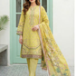 3 Pieces - Lakhany  Unstitched Lemon Lawn Suit