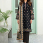 3 Pieces - Lakhany  Unstitched Black Lawn Suit