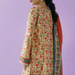 3 Pieces - Orient Unstitched  Cream Ladies Lawn Suit