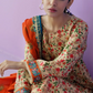 3 Pieces - Orient Unstitched  Cream Ladies Lawn Suit