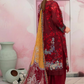 3 Piece - Fabiha By Feroza Unstitched Maroon Lawn Suit