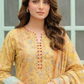 3 Pieces - Lakhany  Unstitched Yellow Lawn Suit