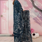 3 Piece - Fabiha By Feroza Unstitched Greyish Blue Suit