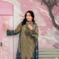 3 Piece - Fabiha By Feroza Unstitched Sea Green Lawn Suit