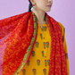 3 Pieces - Orient Unstitched  Mustard Ladies Lawn Suit