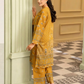 2 Piece: Coco Print By Marooj Mustard Lawn Suit